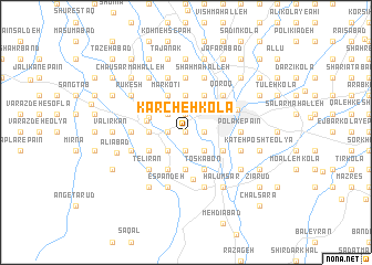 map of Kārcheh Kolā