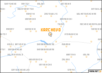 map of Karchëvo