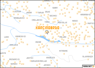 map of Karcino Brdo