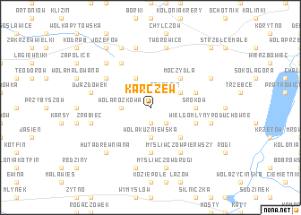 map of Karczew