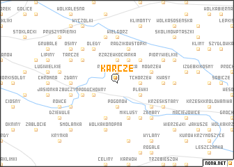 map of Karcze