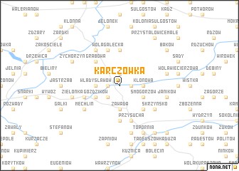 map of Karczówka