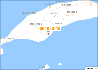 map of Kardámaina