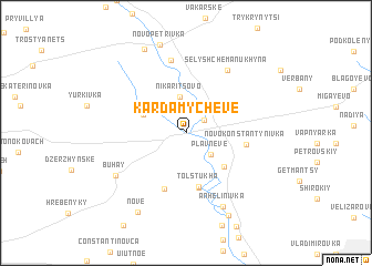 map of Kardamycheve