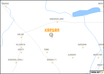 map of Kardan