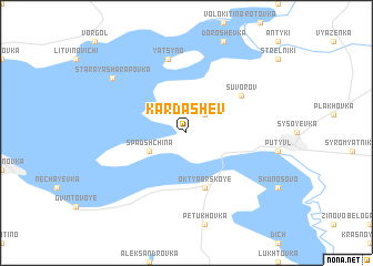 map of Kardashëv