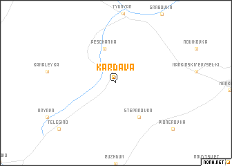 map of Kardava