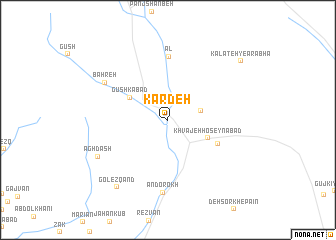 map of Kārdeh
