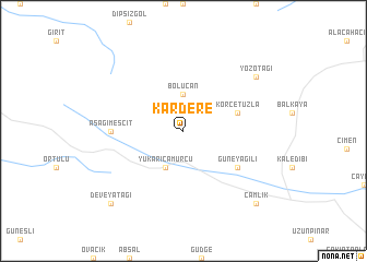 map of Kardere