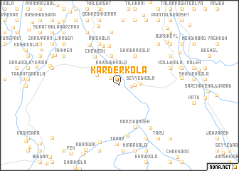 map of Kār Der Kolā