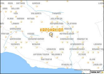 map of Kardhákion