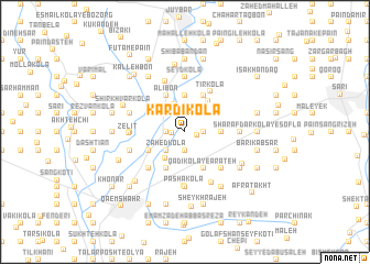 map of Kārdī Kolā