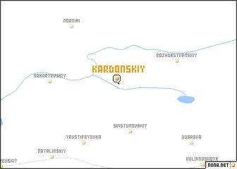 map of Kardonskiy