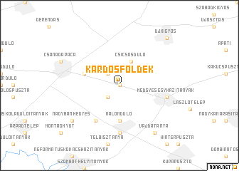 map of Kardosföldek