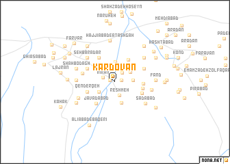 map of Kardovān