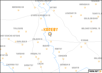 map of Kareby