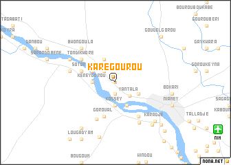 map of Karégourou