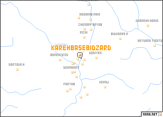 map of Kareh Bas-e Bīd Zārd