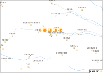 map of Kareh Chār