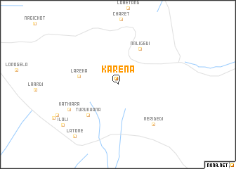 map of Karena