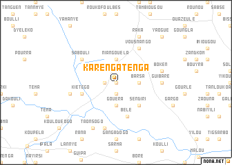 map of Karengatenga