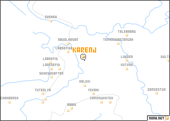 map of Kārenj