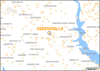 map of Karen Knolls