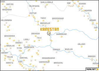 map of Karestān