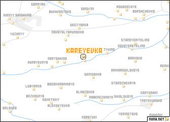 map of Kareyevka