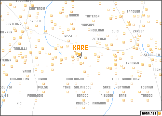 map of Karé