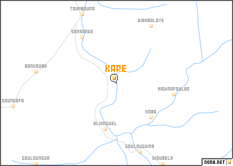 map of Karé