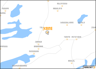 map of Karé