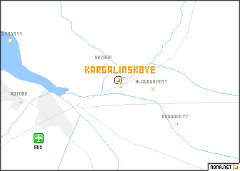 map of Kargalinskoye