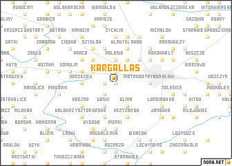 map of Kargał Las