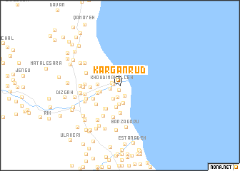 map of Kargānrūd