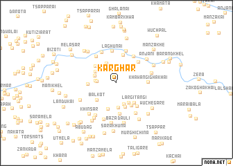 map of Kārghar