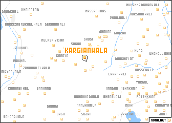 map of Kargiānwāla