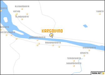 map of Kargovino