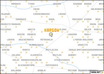 map of Kargów