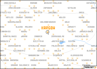 map of Kargów