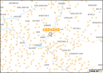 map of Karhāma