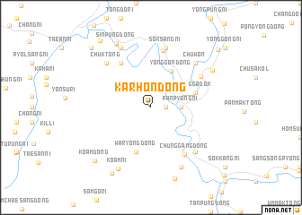 map of Karhŏn-dong