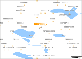 map of Karhula