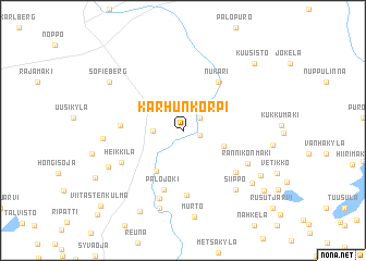 map of Karhunkorpi