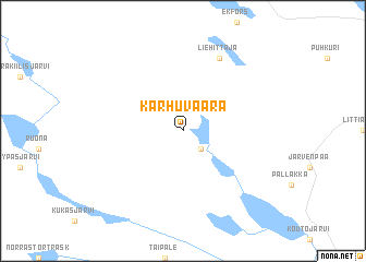 map of Karhuvaara