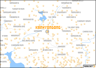 map of Karhyŏn-dong