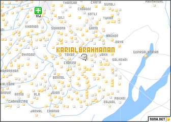 map of Kariāl Brāhmanān