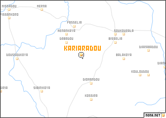 map of Kariaradou