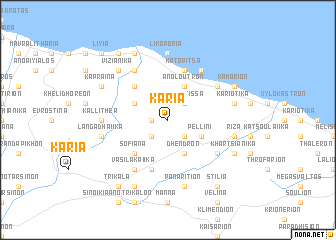 map of Kariá