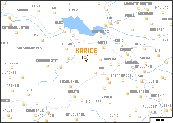 map of Karicë